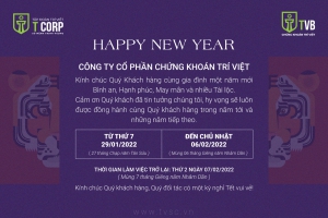 THÔNG BÁO LỊCH NGHỈ TẾT NGUYÊN ĐÁN NHÂM DẦN 2022